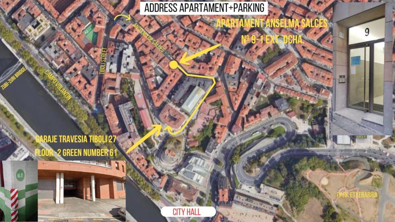 Apartamento Anselma 9 Con Parking Gratuito 毕尔巴鄂 外观 照片