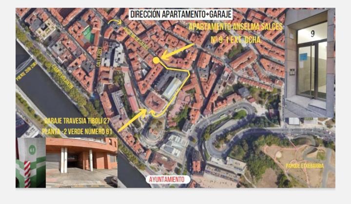 Apartamento Anselma 9 Con Parking Gratuito 毕尔巴鄂 外观 照片
